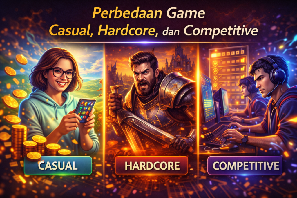 Perbedaan Gamer Casual dan Hardcore Mana yang Lebih Cocok untuk Kamu