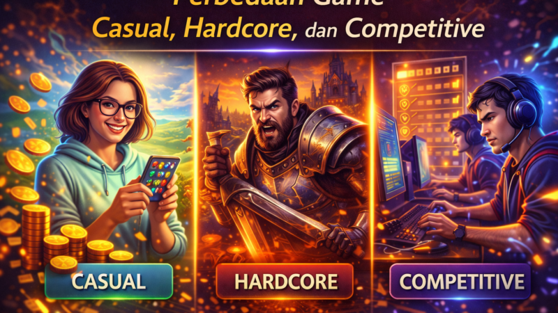 Perbedaan Gamer Casual dan Hardcore Mana yang Lebih Cocok untuk Kamu